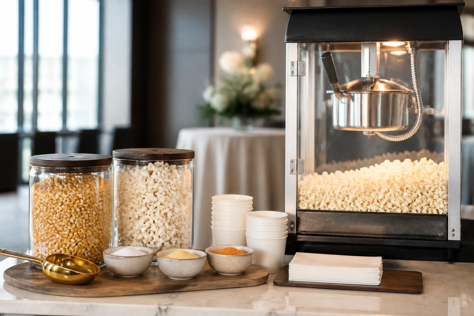 Promotional Popcorn Hire London work detail